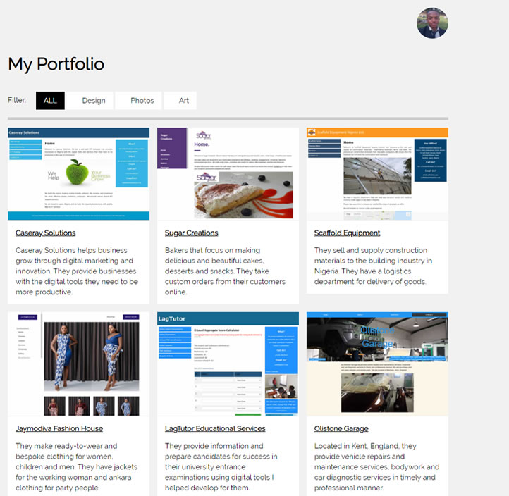 Ugochukwu Ukwuegbu's website